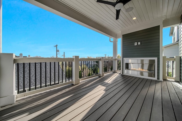 1405 Ashwood Ave, Nashville, TN 37212 - deck with ceiling fan