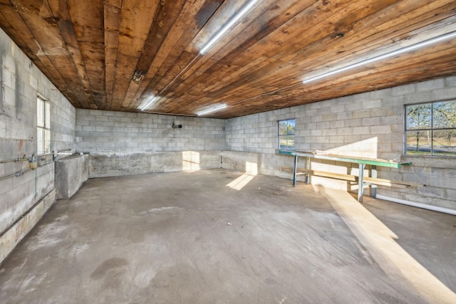 2999 Fayetteville Hwy, Belfast, TN 37019 - basement with wood ceiling