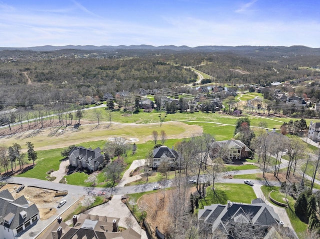 4 Colonel Winstead Dr, Brentwood, TN 37027 - drone / aerial view with view of golf course, a mountain view, and a residential view
