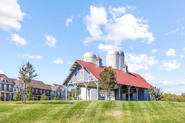 view of community with a yard