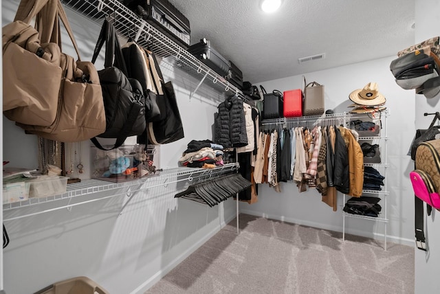 221 Wesson Dr, Clarksville, TN 37043 - walk in closet featuring visible vents and carpet floors