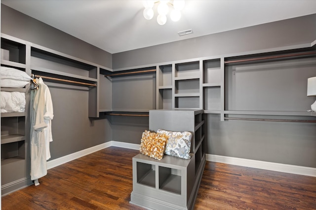 924 Gilmore Ave, Nashville, TN 37204 - walk in closet with visible vents and wood finished floors