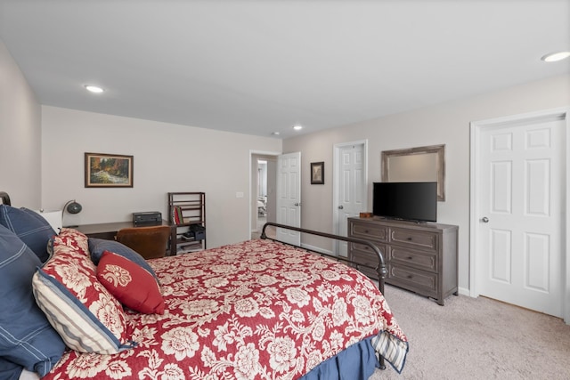1424 Old Stone Rd NW, Lebanon, TN 37087 - bedroom featuring light colored carpet and recessed lighting