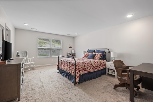 1424 Old Stone Rd NW, Lebanon, TN 37087 - carpeted bedroom with baseboards, visible vents, and recessed lighting