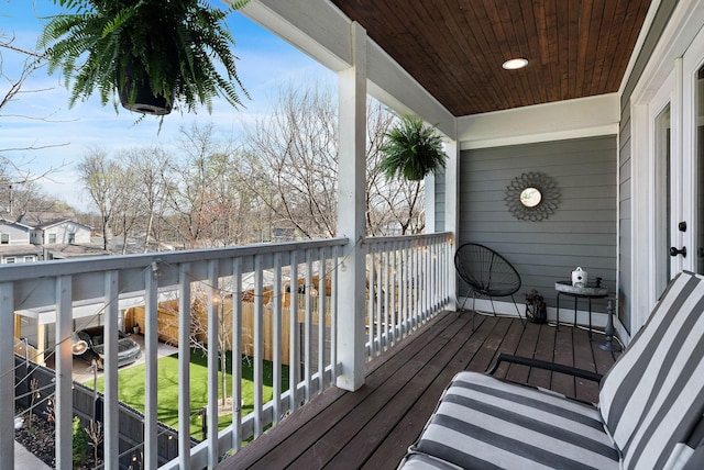 view of balcony