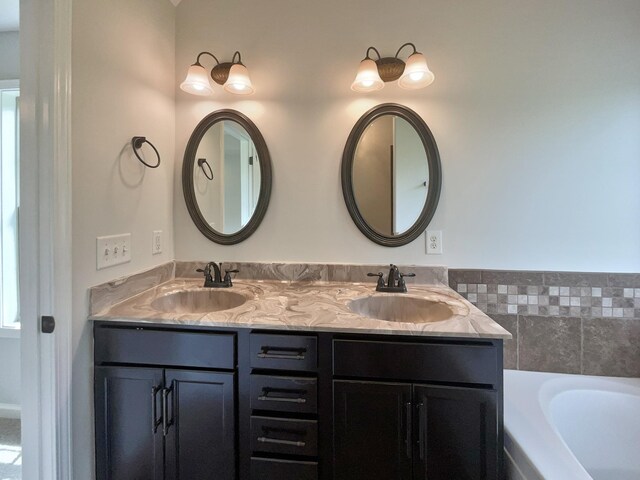 851 Salem Rd, Clarksville, TN 37040 - full bath featuring double vanity and a bath