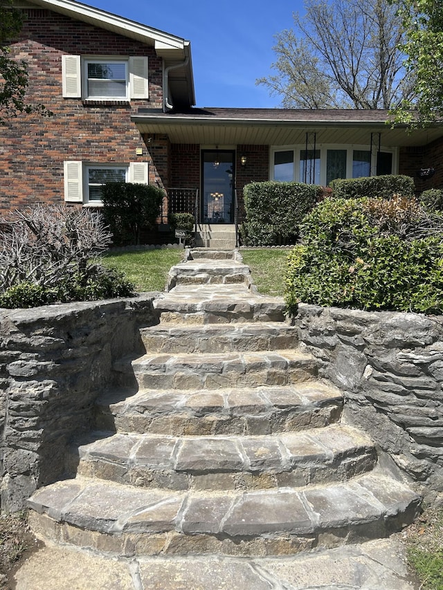 251 Sailboat Dr, Nashville, TN 37217 - view of exterior entry featuring brick siding