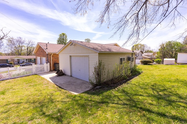 251 Sailboat Dr, Nashville, TN 37217 - view of home's exterior with driveway, an outbuilding, and a detached garage