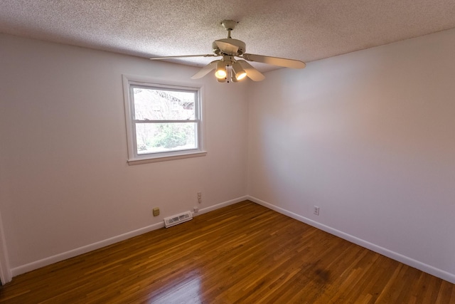 251 Sailboat Dr, Nashville, TN 37217 - spare room with wood finished floors, baseboards, ceiling fan, and a textured ceiling