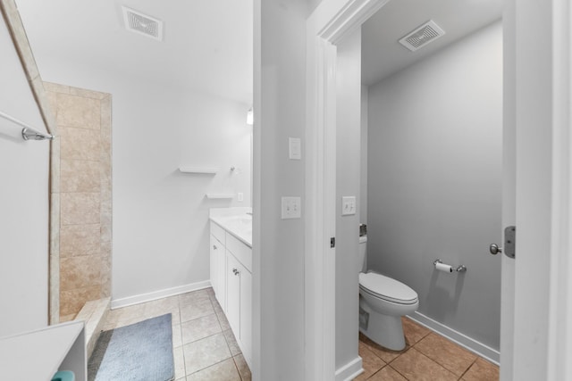 2037 Hamilton Hill Dr, Antioch, TN 37013 - full bathroom with visible vents, toilet, and tile patterned floors