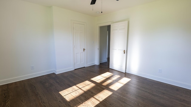 259 W End Hts, Lebanon, TN 37087 - unfurnished bedroom featuring baseboards, ceiling fan, and wood finished floors