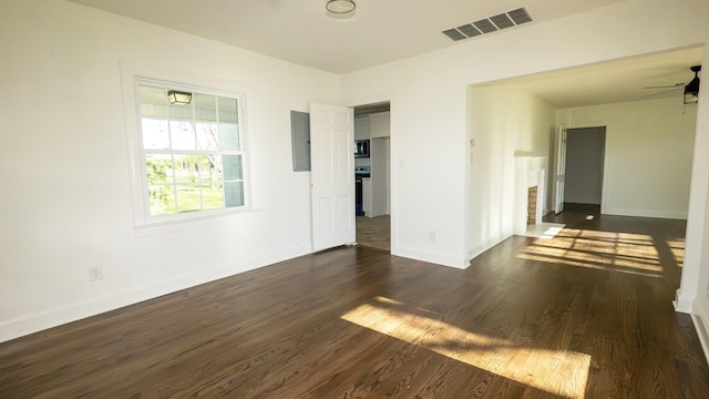 259 W End Hts, Lebanon, TN 37087 - spare room featuring a ceiling fan, baseboards, visible vents, and wood finished floors