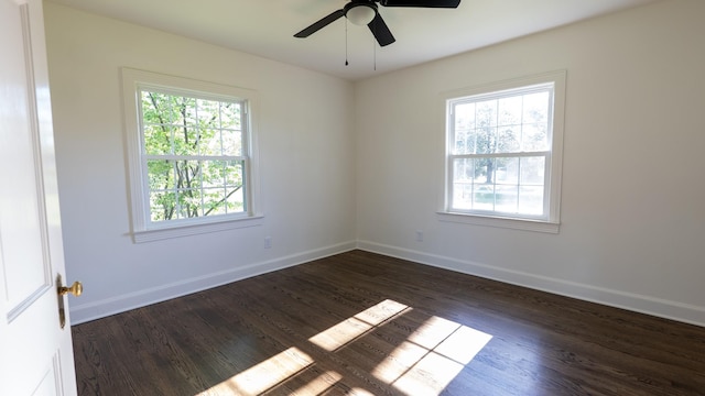 259 W End Hts, Lebanon, TN 37087 - unfurnished room with plenty of natural light, baseboards, and dark wood-style floors