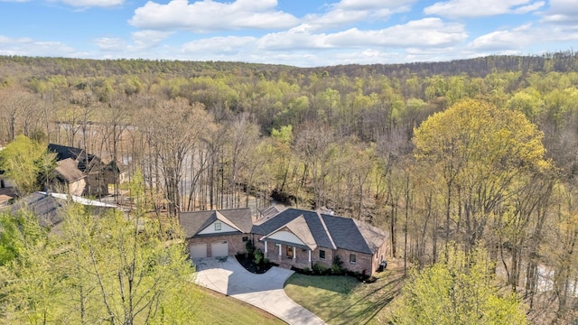1017 Cliff View Dr N, Kingston Springs, TN 37082 - aerial view with a view of trees