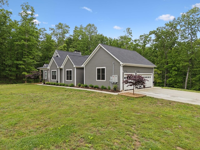 6033 Vesper Way E, Franklin, TN 37064 - single story home featuring driveway, an attached garage, and a front lawn