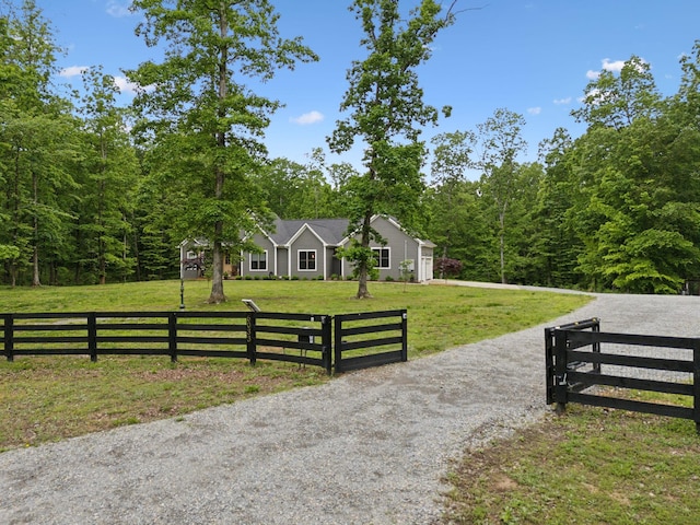 6033 Vesper Way E, Franklin, TN 37064 - view of front of house with a wooded view