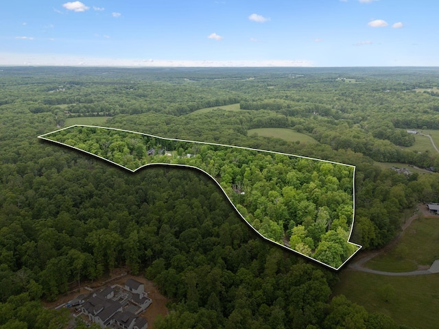 6033 Vesper Way E, Franklin, TN 37064 - aerial view of property's location with a heavily wooded area and property boundaries highlighted