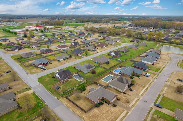 birds eye view of property featuring a residential view