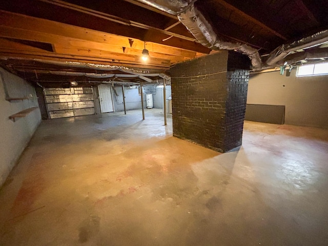 126 Zimmerman St, Hohenwald, TN 38462 - basement featuring gas water heater