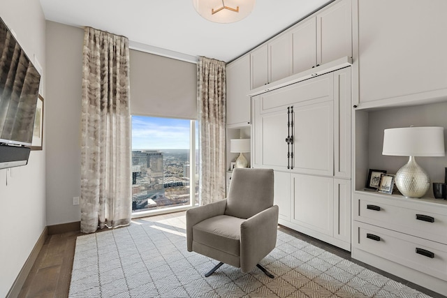 515 Church St Unit 3908, Nashville, TN 37219 - sitting room with light wood finished floors and baseboards
