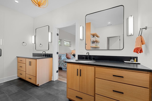 1122 Oman Dr, Brentwood, TN 37027 - full bath featuring vanity, ensuite bath, baseboards, and tile patterned floors