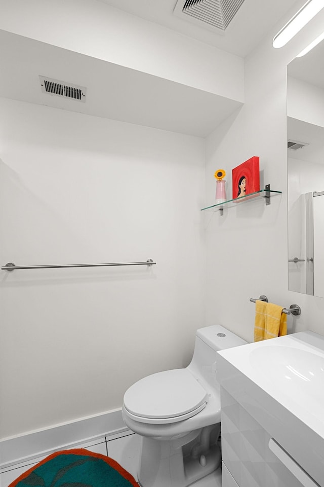1122 Oman Dr, Brentwood, TN 37027 - bathroom featuring toilet, vanity, and tile patterned flooring