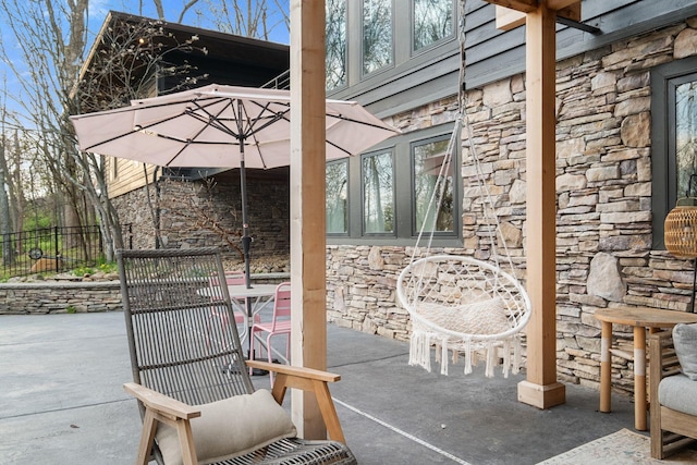 1122 Oman Dr, Brentwood, TN 37027 - view of patio / terrace featuring fence