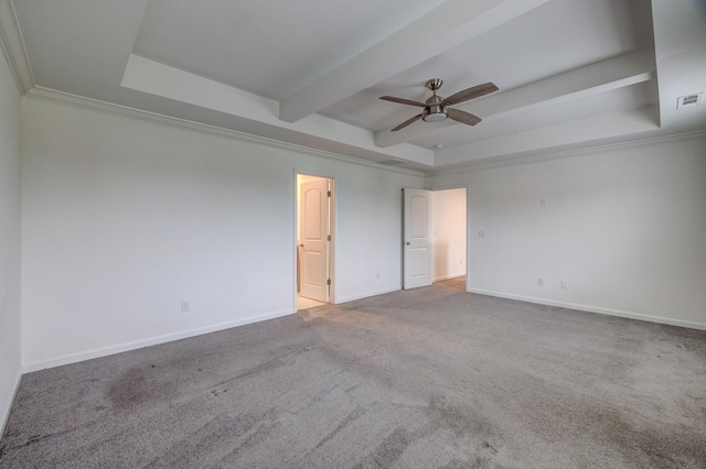 1006 Chisolm Trl, Goodlettsville, TN 37072 - unfurnished room with a tray ceiling, baseboards, and ceiling fan