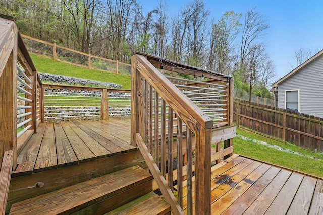 1006 Chisolm Trl, Goodlettsville, TN 37072 - deck featuring a lawn and fence