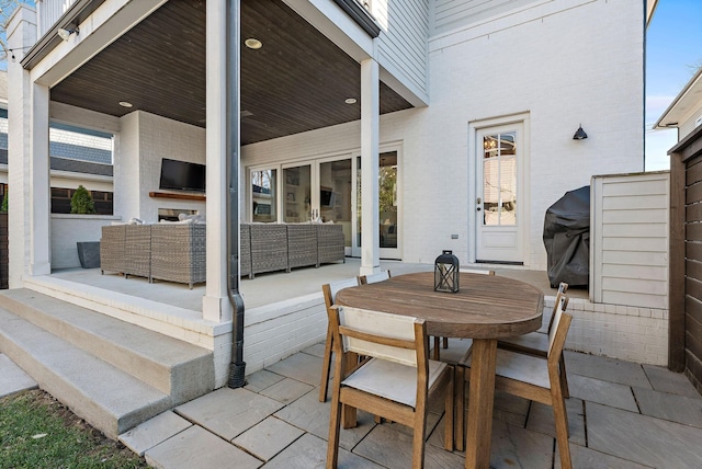 920A Kirkwood Ave, Nashville, TN 37204 - view of patio / terrace featuring grilling area, an outdoor hangout area, and outdoor dining space