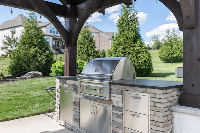 view of patio / terrace featuring area for grilling