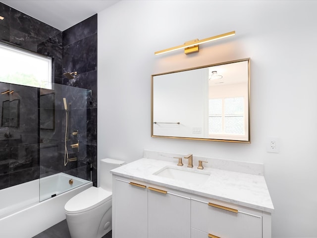 3848 Granny White Pike, Nashville, TN 37204 - full bathroom with toilet, vanity, and enclosed tub / shower combo