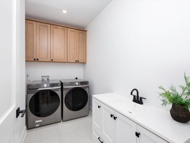 3848 Granny White Pike, Nashville, TN 37204 - washroom featuring cabinet space, washing machine and dryer, and baseboards