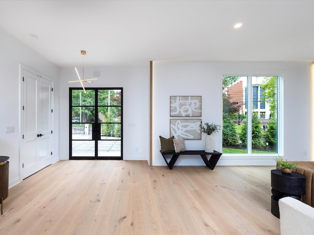 3848 Granny White Pike, Nashville, TN 37204 - entryway with healthy amount of natural light, light wood finished floors, baseboards, and recessed lighting
