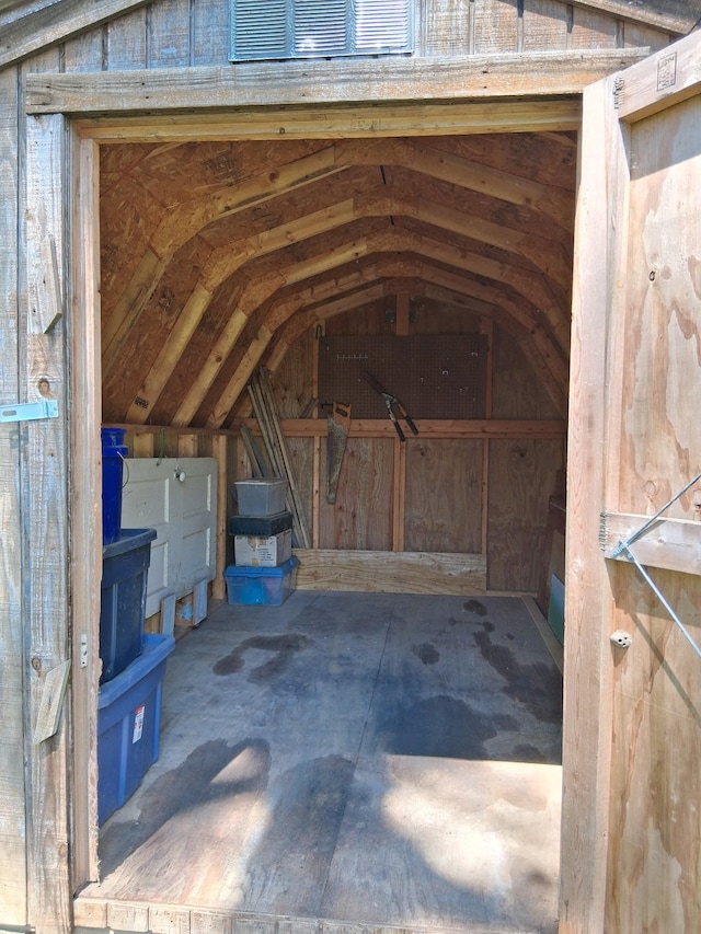 view of storage