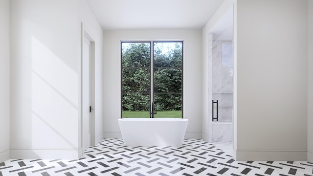 825B Kirkwood Ave, Nashville, TN 37204 - full bathroom with a freestanding tub