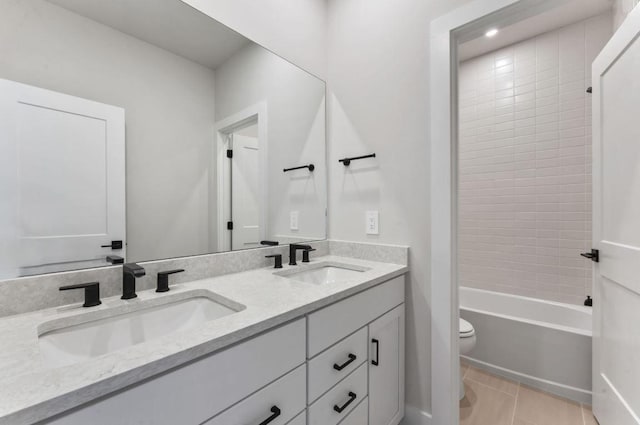 2615 Wilkinson Pike Unit 7A, Murfreesboro, TN 37129 - full bath with double vanity, tile patterned floors, and  shower combination