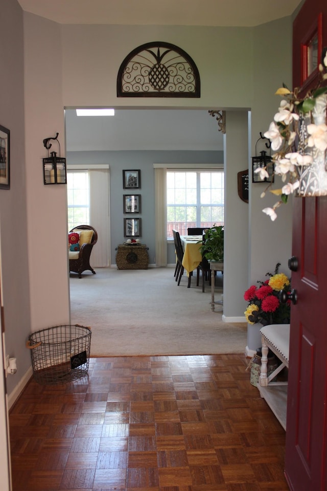 6309 Paddington Way, Antioch, TN 37013 - hallway featuring a towering ceiling and baseboards