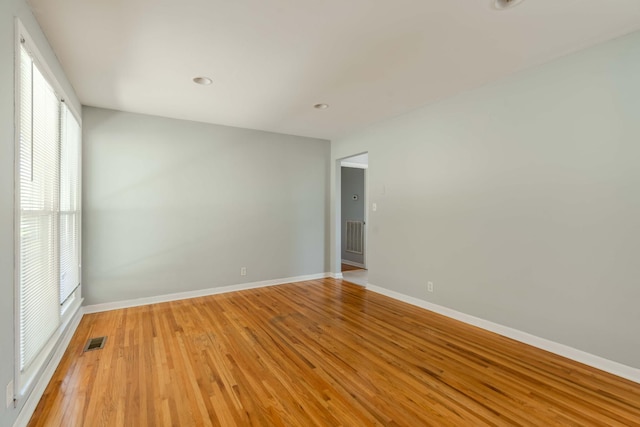 6004 Hawkdale Dr, Nashville, TN 37211 - unfurnished room with light wood finished floors, baseboards, and visible vents