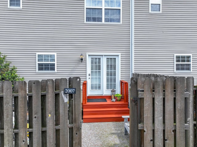 exterior space with fence