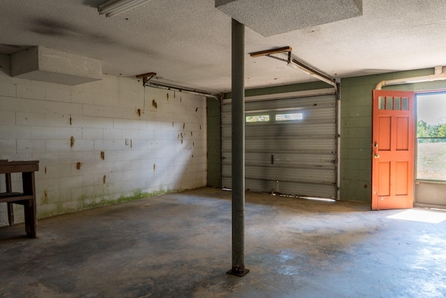 2589 Presley Ridge Rd, Sardis, TN 38371 - garage with concrete block wall