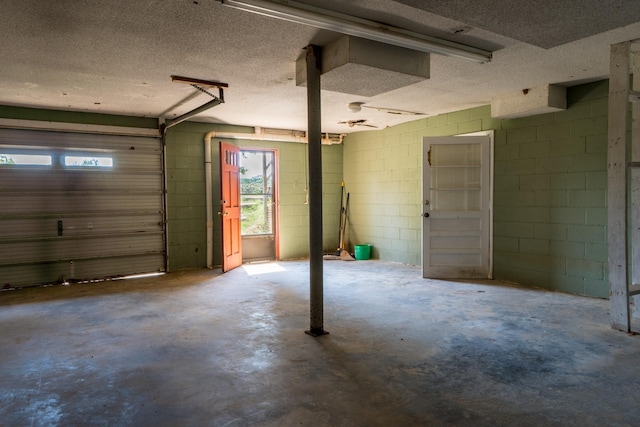 2589 Presley Ridge Rd, Sardis, TN 38371 - garage with concrete block wall