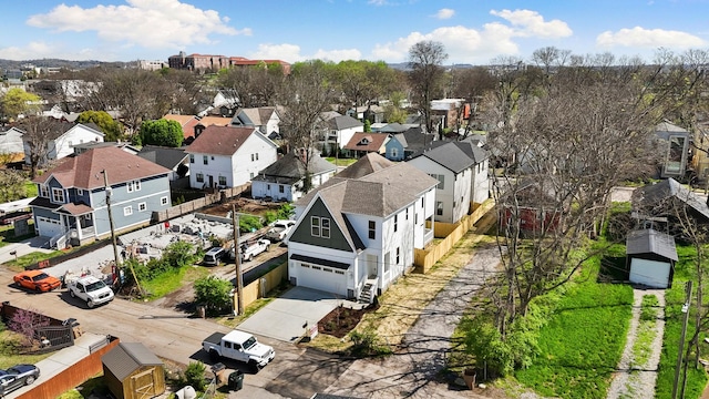 birds eye view of property featuring a residential view