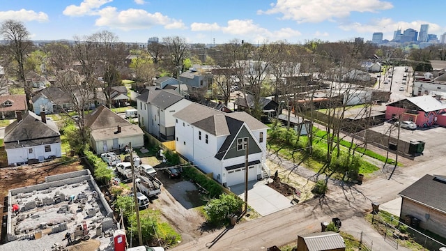 bird's eye view with a residential view