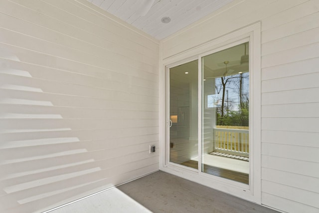 view of exterior entry