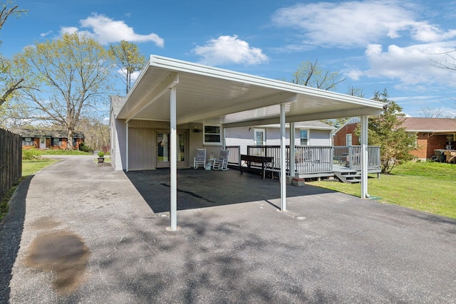 3132 Stafford Dr, Nashville, TN 37214 - view of parking / parking lot featuring aphalt driveway and a carport