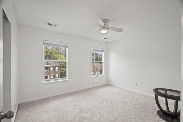 513 Cold Stream Pl, Nashville, TN 37221 - carpeted empty room with baseboards, visible vents, and ceiling fan