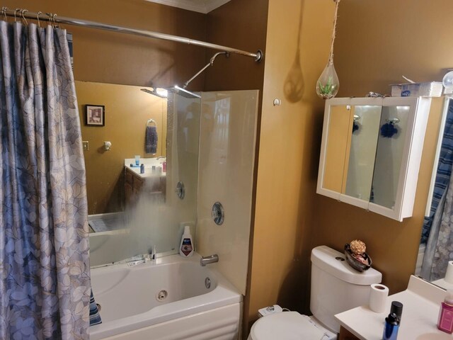 1148 Brittany Park Ln, Antioch, TN 37013 - full bath with shower / bath combination with curtain, toilet, and vanity