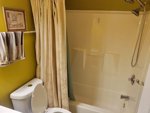 1148 Brittany Park Ln, Antioch, TN 37013 - bathroom featuring shower / bath combination with curtain and toilet