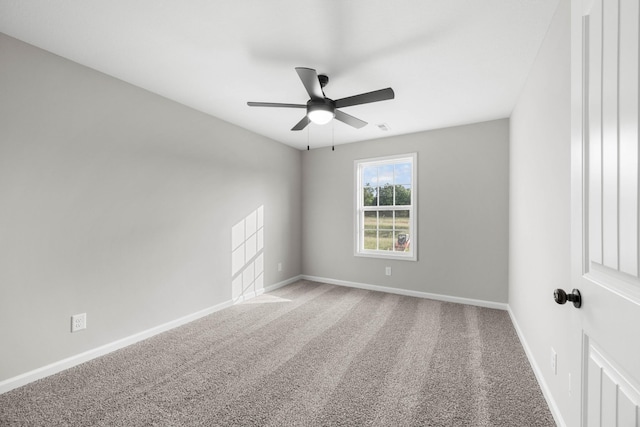 2539 Rafiki Dr, Clarksville, TN 37042 - carpeted spare room featuring a ceiling fan and baseboards